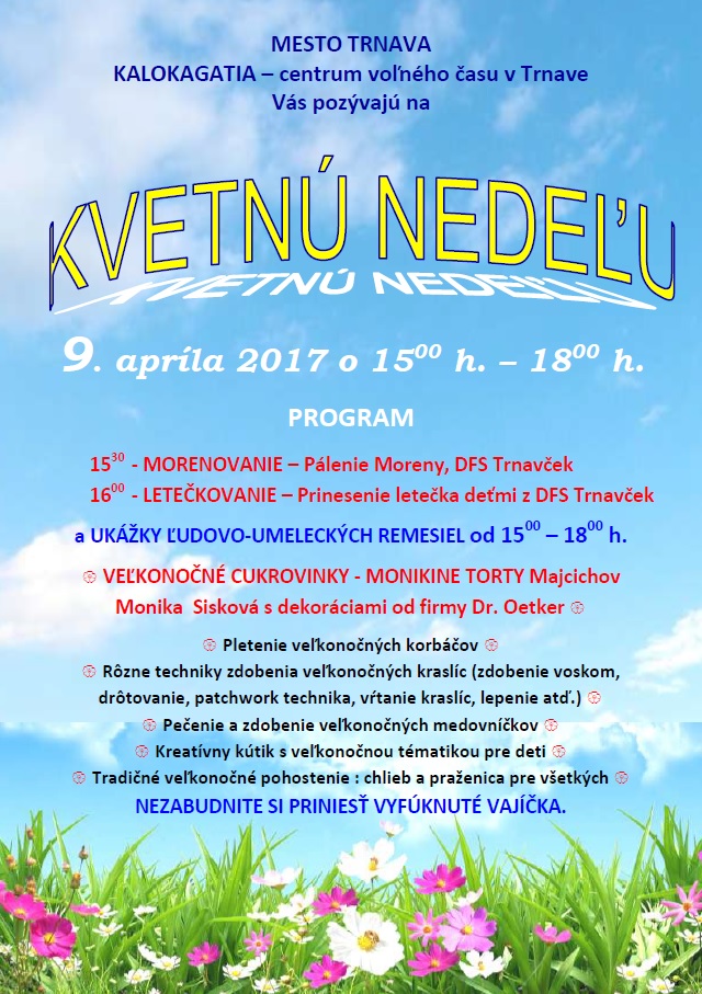 Kvetná nedeľa v CVČ Trnava | SDEŤMI.com
Kvetna Nedela