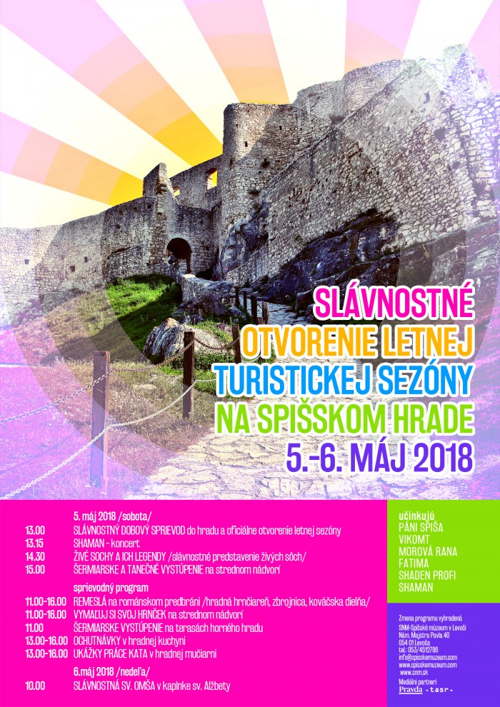Otvorenie letnej turistickej sezony na Spisskom hrade
