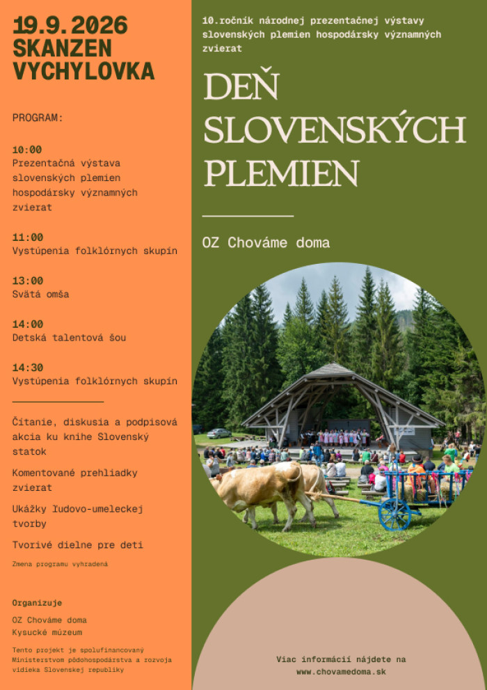 Den slovenskych plemien 2026 plagat