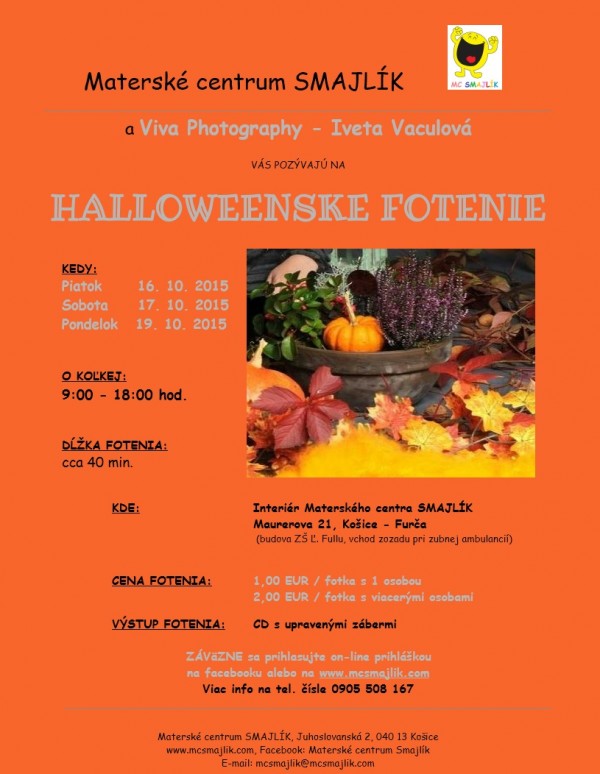 Halloweenske fotenie