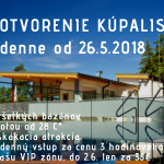 OTVORENIE LETNEJ SEZONYSPUSTENIE BAZENOV2.6.2018 2