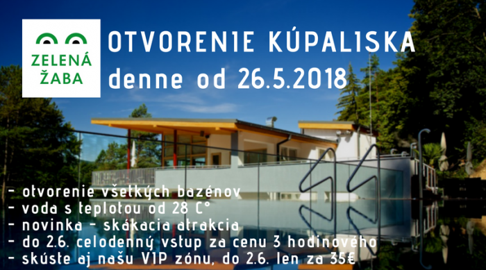 OTVORENIE LETNEJ SEZONYSPUSTENIE BAZENOV2.6.2018 2