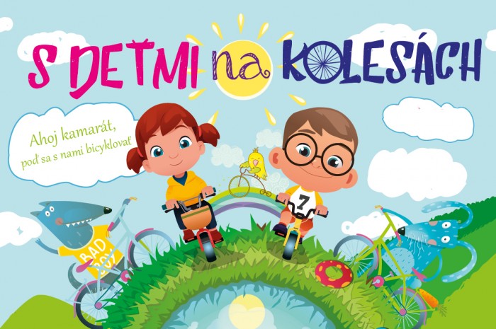 S detmi na kolesach grafika