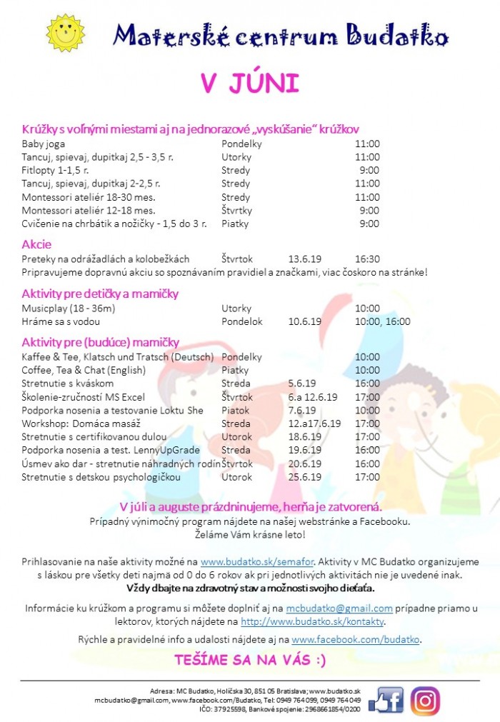 Program mesiaca 2019 06
