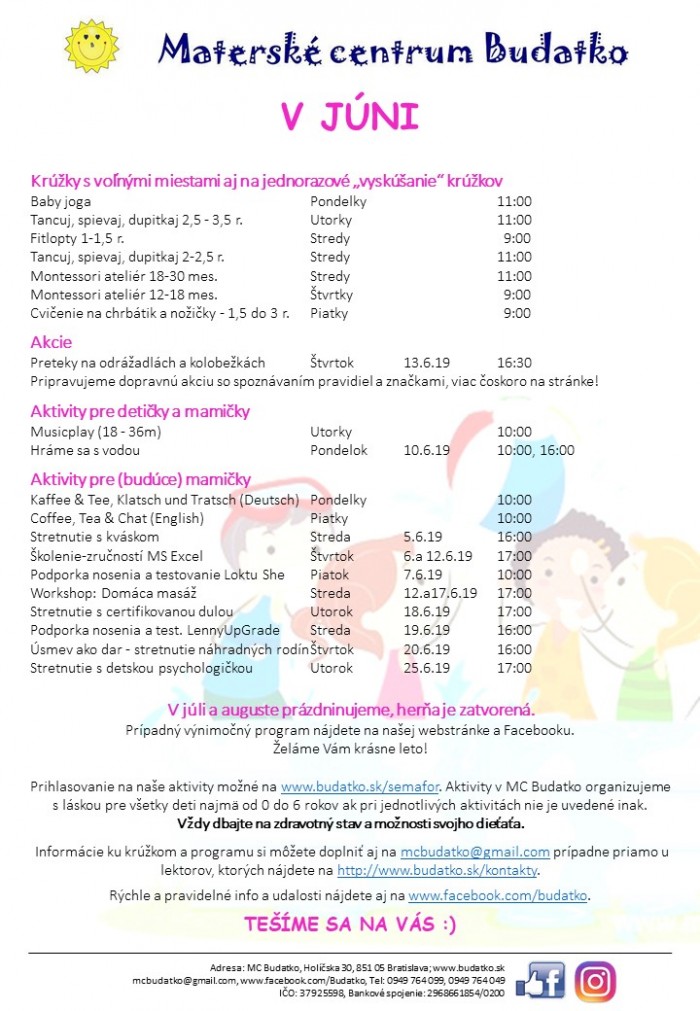 Program mesiaca 2019 06