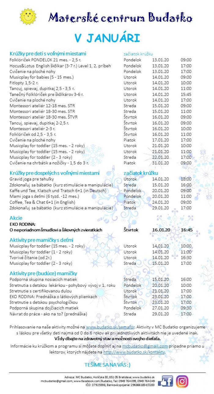 Program mesiaca 2020 01