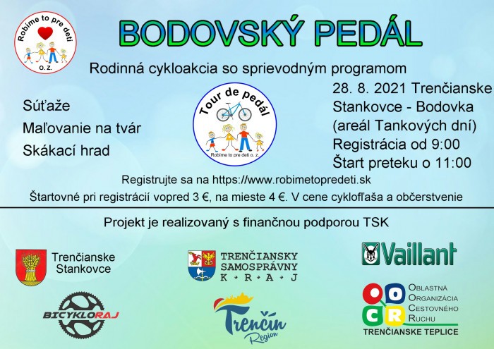 Tour de pedal Bodovka 2021