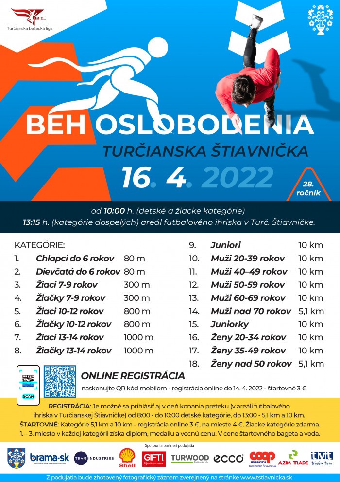 BEH OSLOBODENIA T STIAVNICKA 2022 plagat sponzori