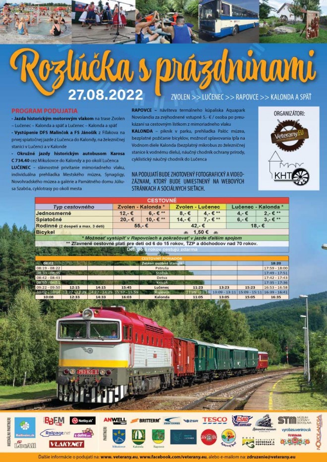 Plagat Rozlucka s prazdninami vlak
