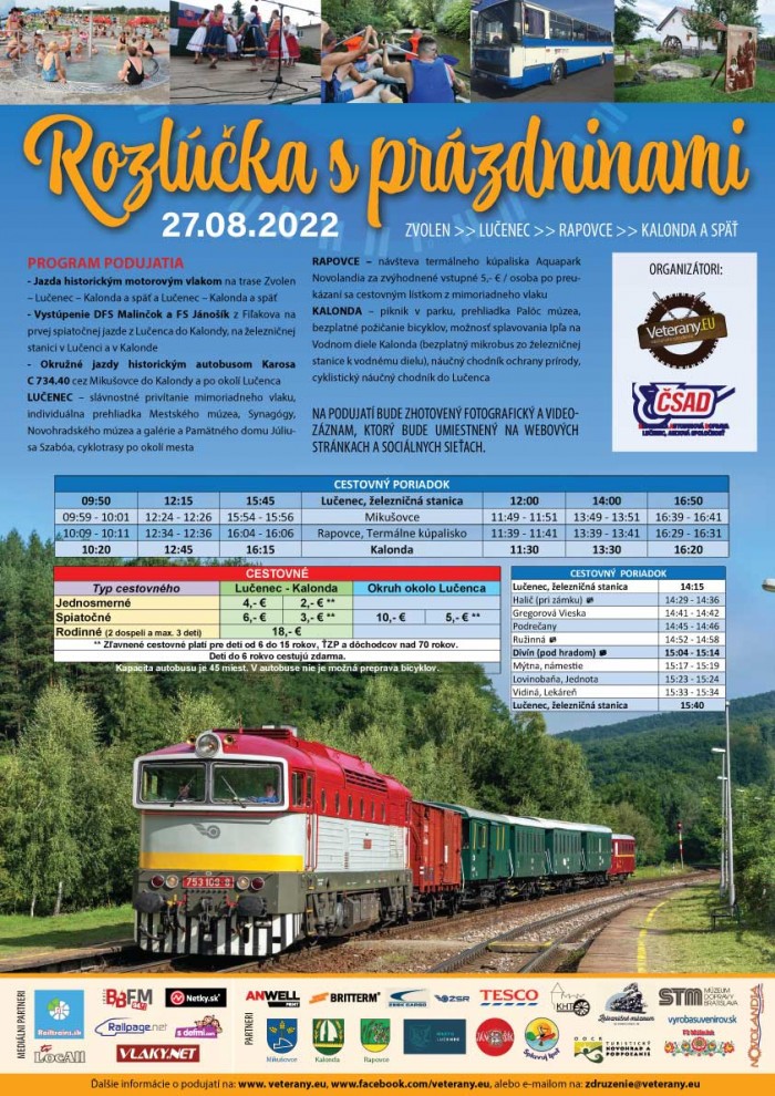 Plagat Rozlucka s prazdninami autobus