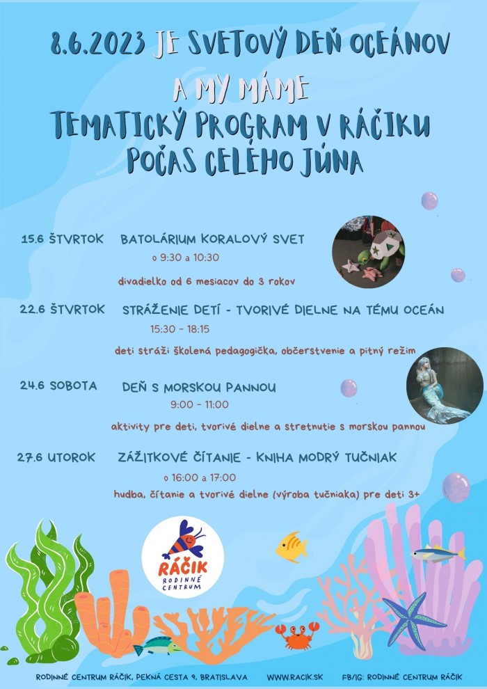 8.6.2023 Svetovy de oceanov tematicky program v Raciku pocas celeho juna