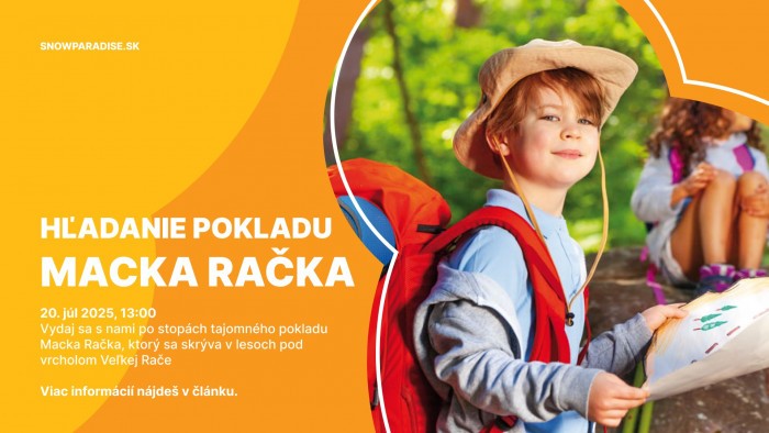 SNOWPARADISE Hladanie pokladu Macka Racka
