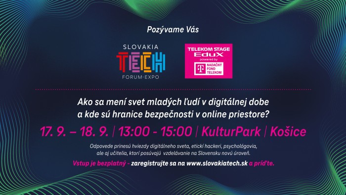 EduX stage pozvanka NF Telekom SlovakiaTech