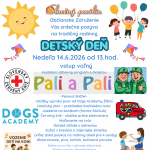Blue and Orange Playful Happy Childrens Day Poster