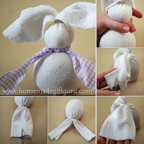 no sew sock bunny
