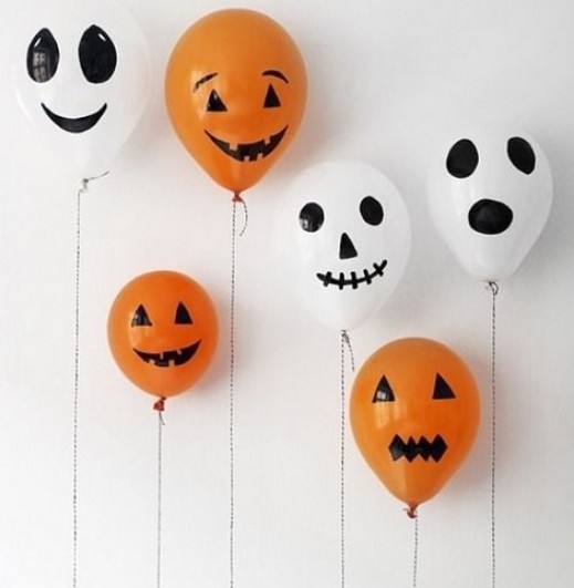 decoracion fiesta infantil halloween 2013 globos