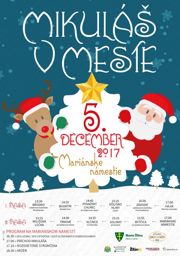 Mikulas v meste 2017