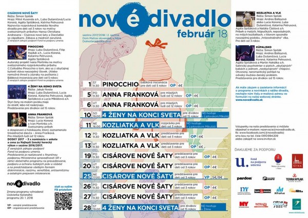 Nove divadlo februar 2018