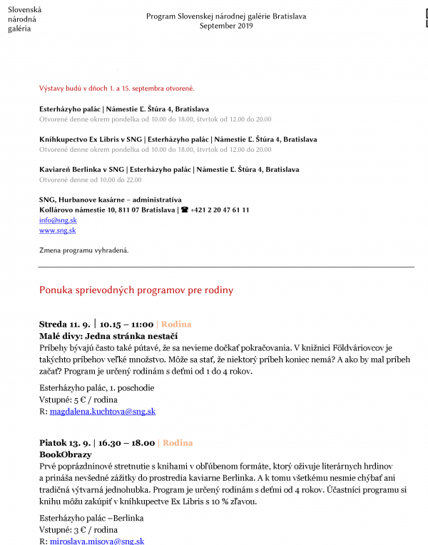 SNG program 9 2019 0