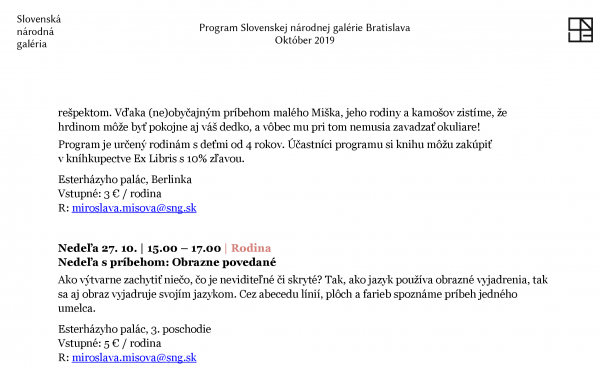 SNG program OKTOBER 2019 1