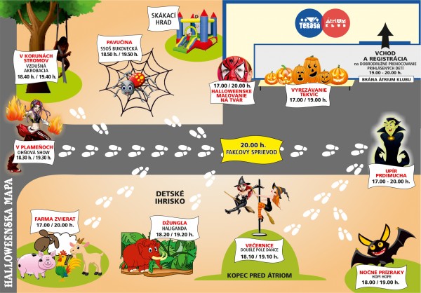 mapa HALLOWEEN