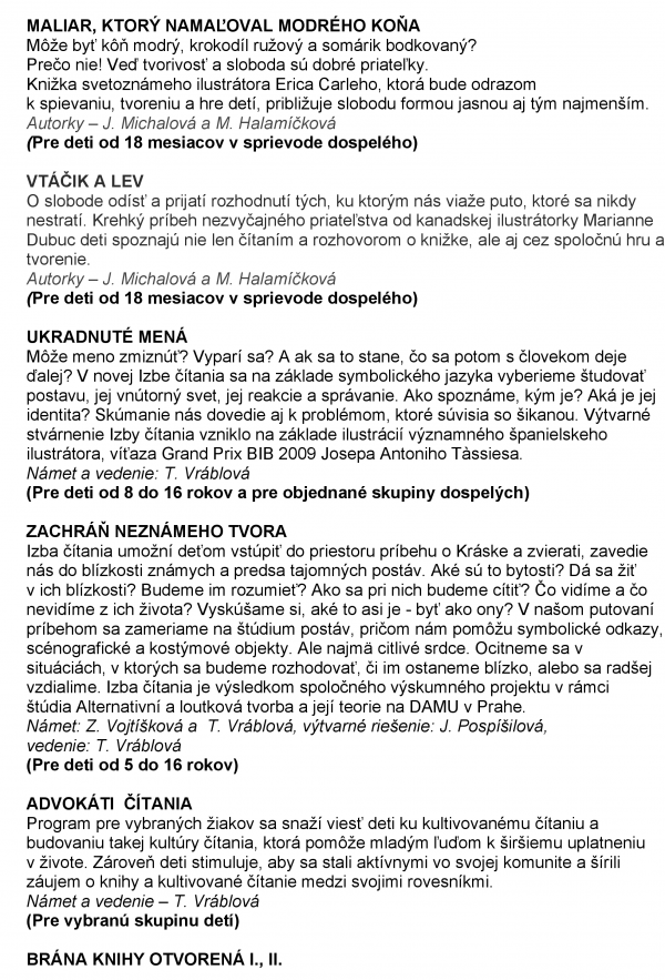 BIBIANA program november 2019 4