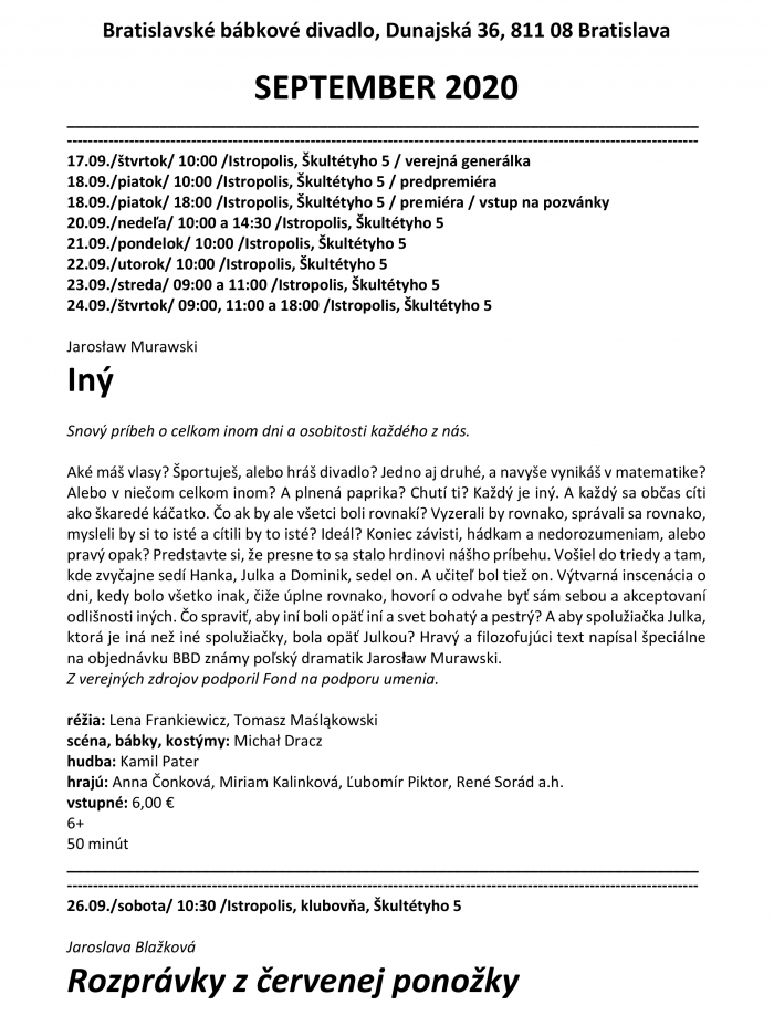 6 september 2020 program 0