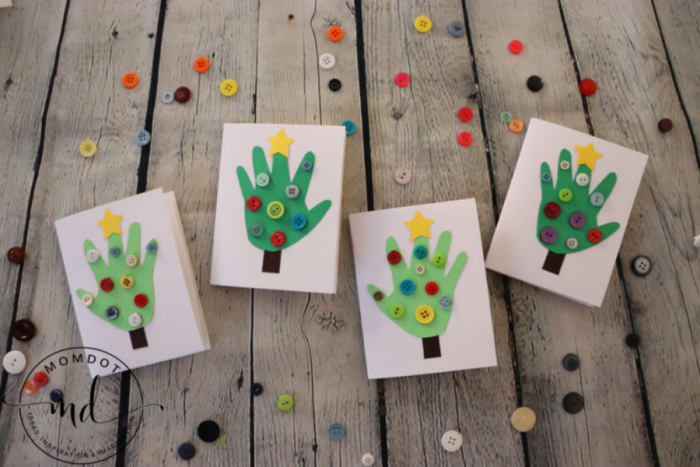 Screenshot 2020 11 13 Handprint Christmas Tree Cards MomDot