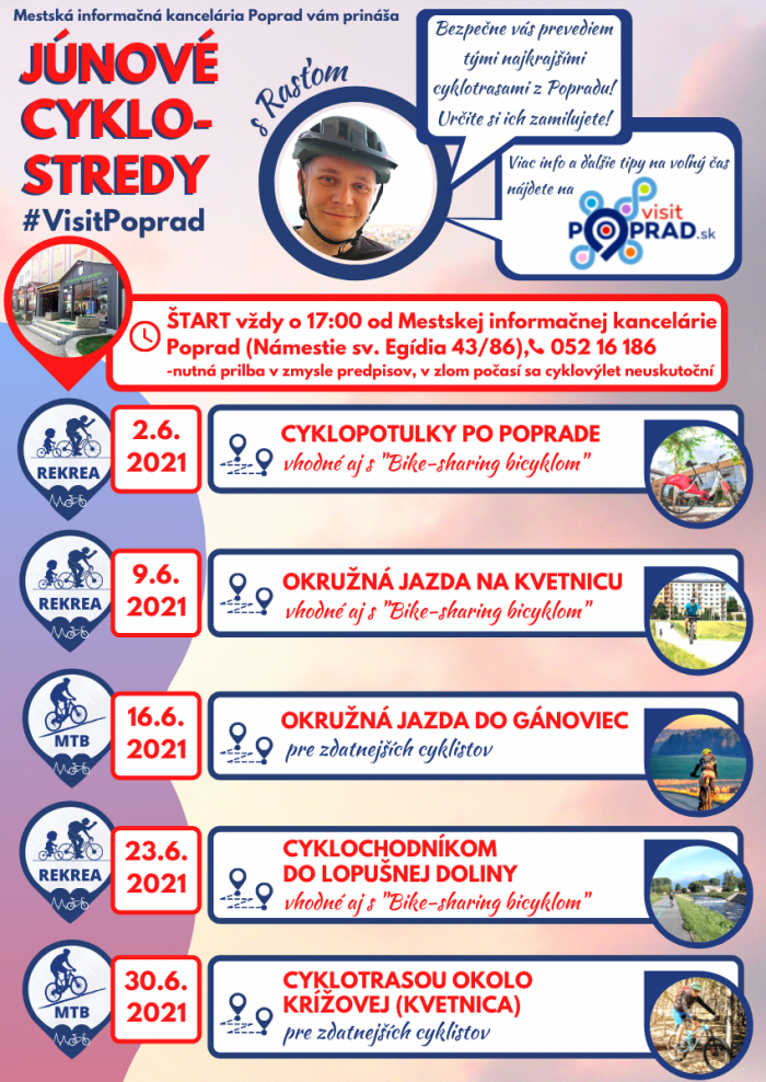 Junove cyklostredy s visit poprad vysoke tatry cyklotrasy tip na vylet