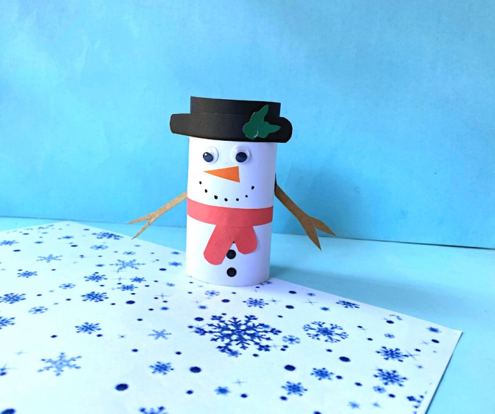 make a paper snowman