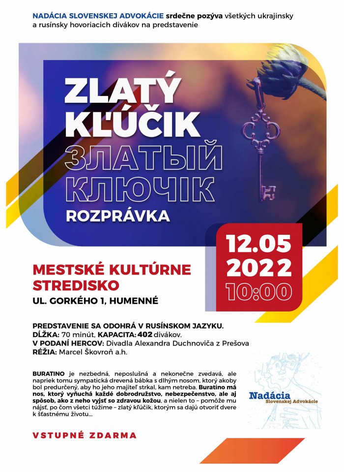 ZMENSENE zlaty klucik divadlo