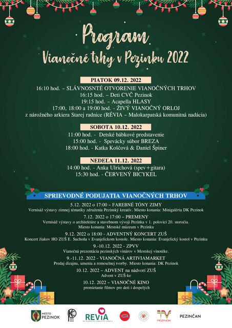 vianocne trhy pezinok