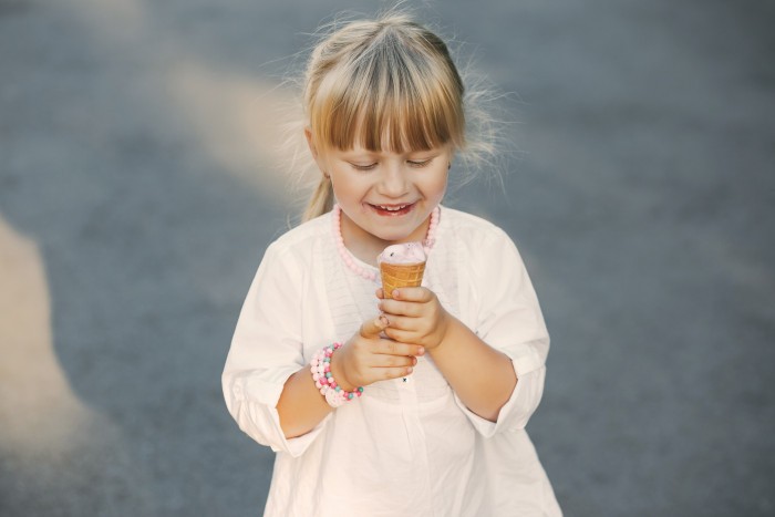girl with icecream