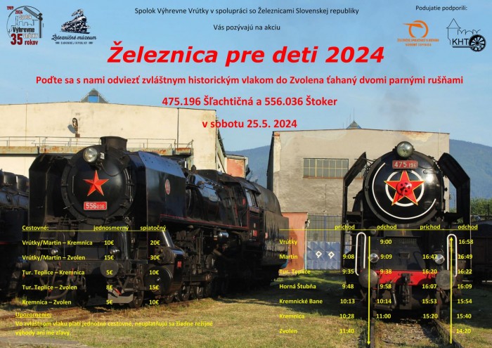 Plagat Zeleznica pre deti 2024 1