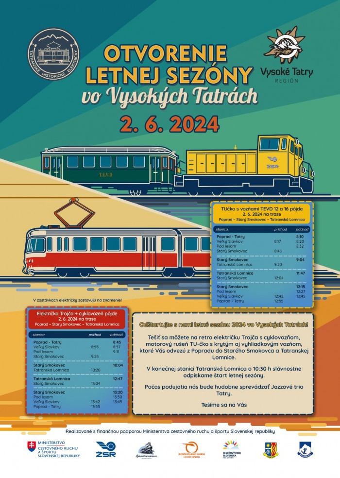 plagat otvorenie letnej sezony vo vysokych tatrach