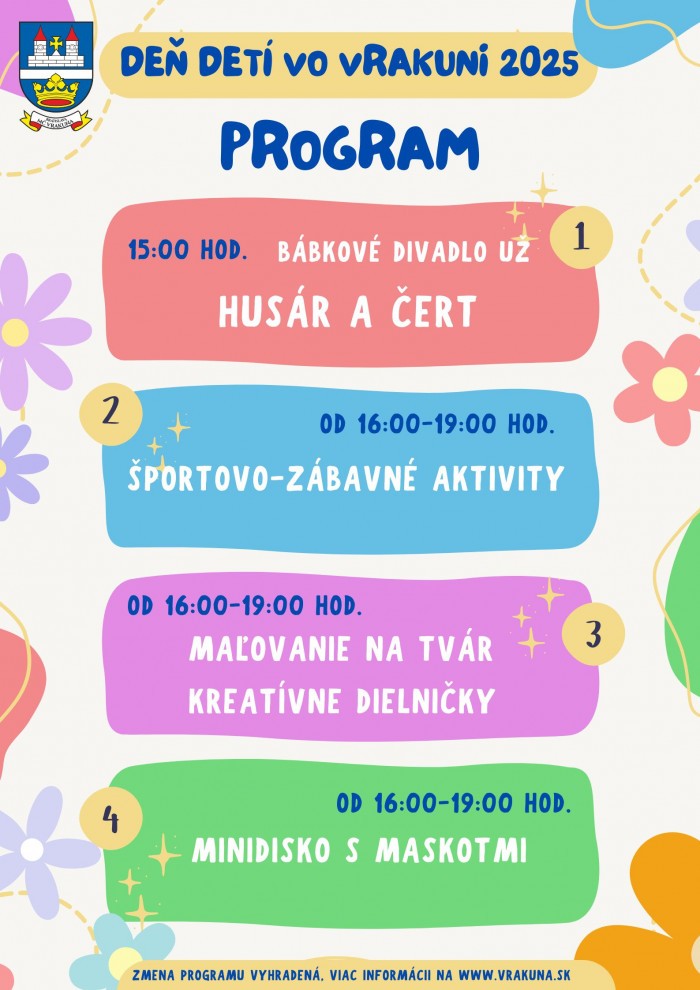 De deti 2025 program 1