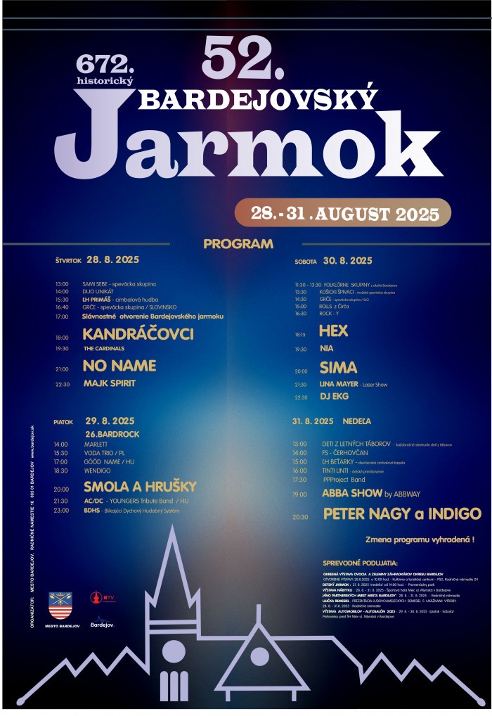 bardejovsky jarmok poster 2025