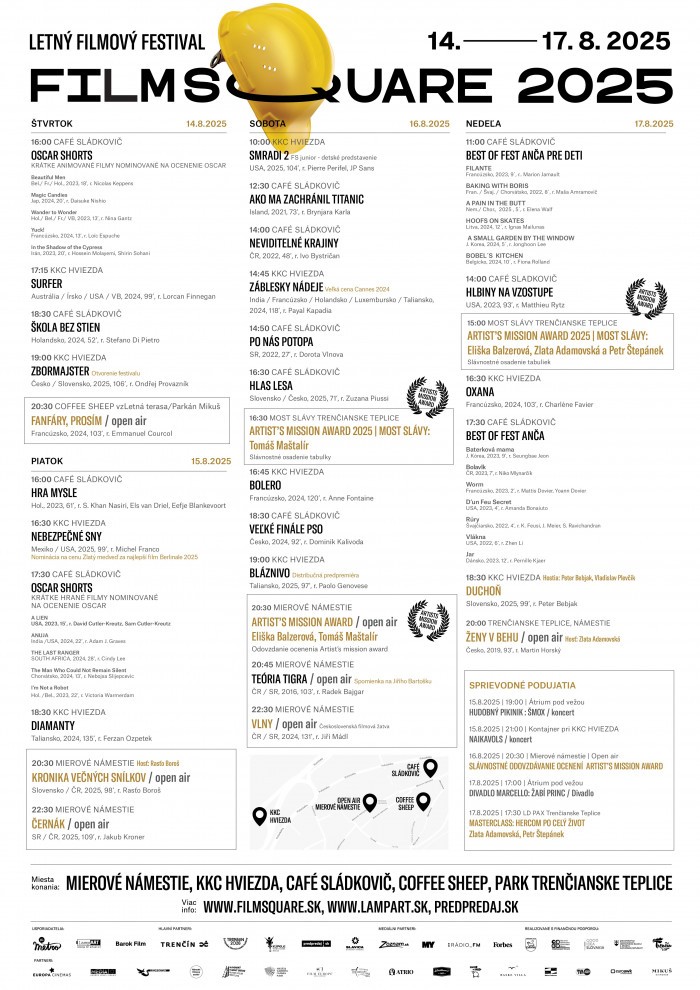 Filmsquare 2025 program web page 0