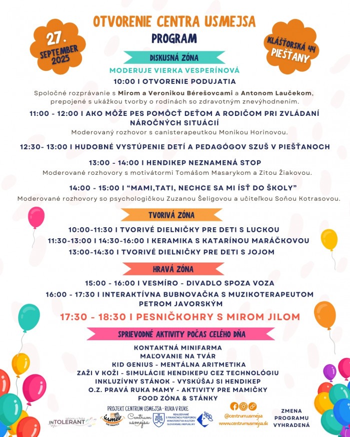 otvorenie Centra Usmejsa25 program