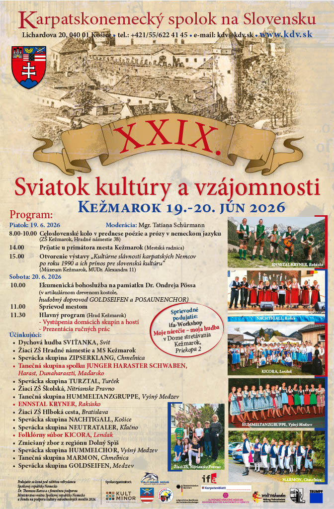 plagat Sviatok kultury a vzajomnosi