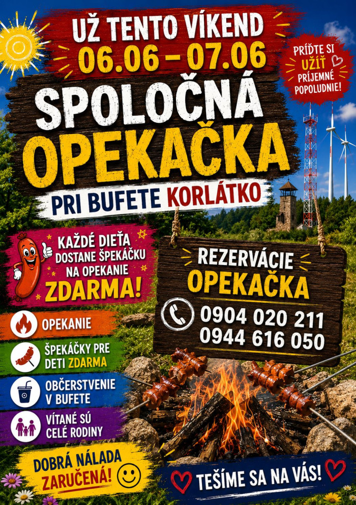 Spolocna opekacka pri Bufete Korlatko