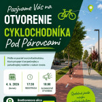 Otvorenie cyklochodnika Pod Parovcami