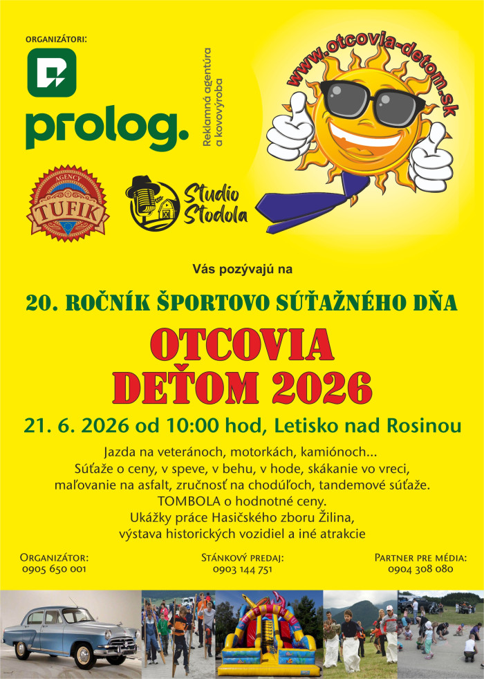 Otcovia detom 2026 20 rocnik Plagat A5 info partneri 