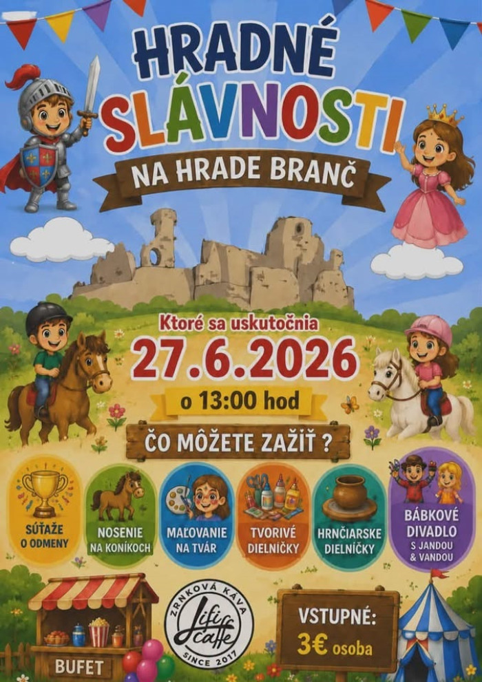 Hradne slavnosti na hrade Branc jpg