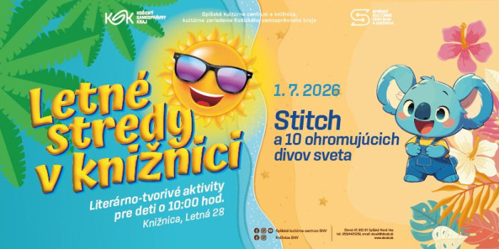 l letne stredy v kniznici 1.7.2026 bannery web skcak clanky