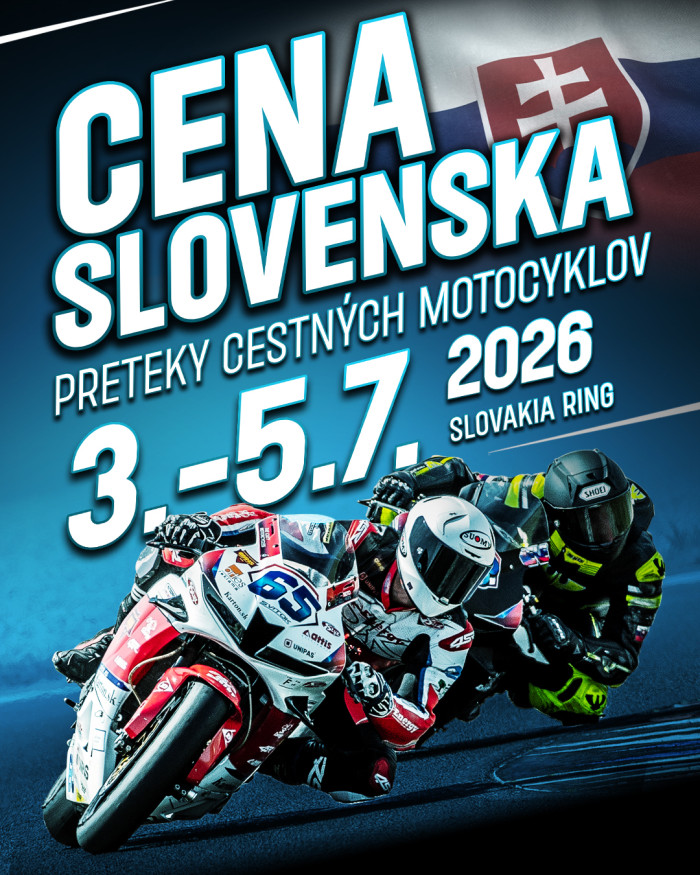 Cena Slovenska medzinarodne preteky motocyklov na okruhu 2026