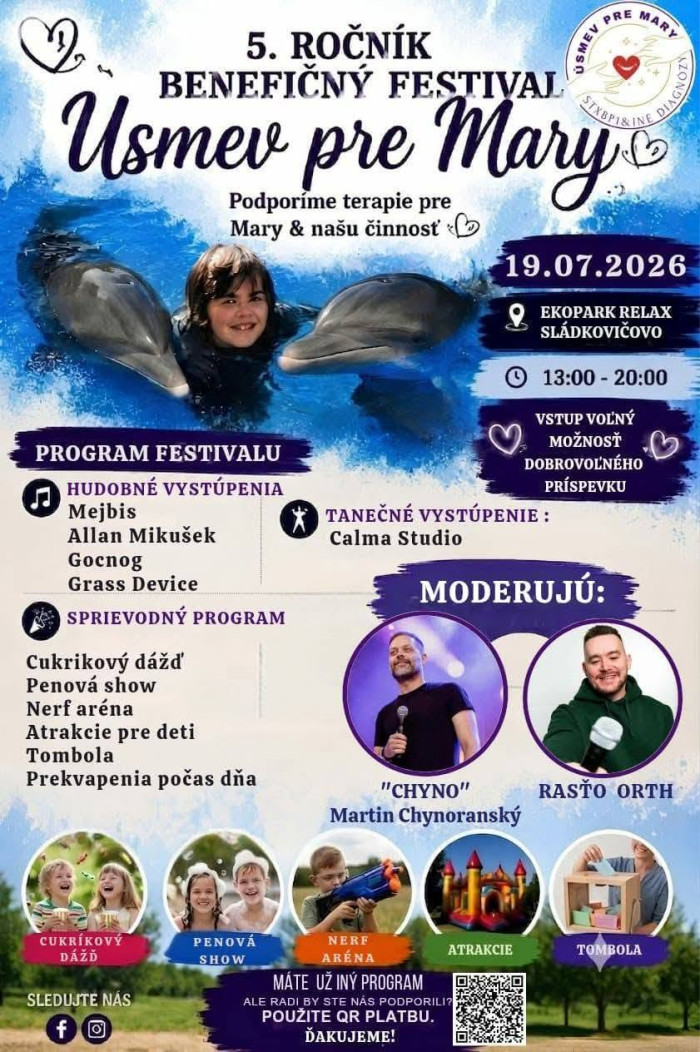 Beneficny festival Usmev pre Mary 2026