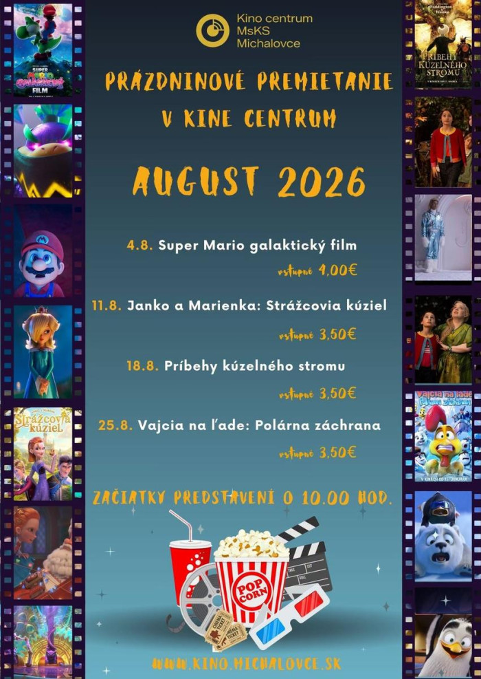 prazdninove premietanie august