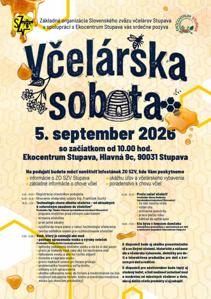 vcelarska sobota 5.9.26 plagat