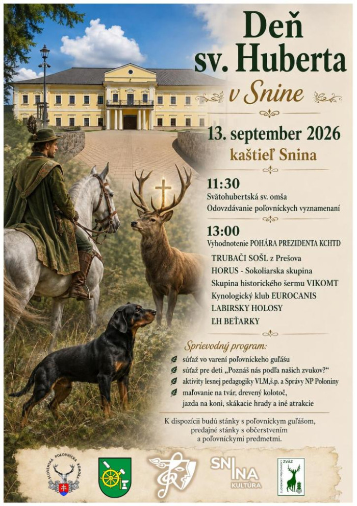 De sv. Huberta v Snine 2026